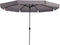 Madison - Parasol Syros - Rond - 350cm - Taupe