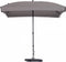 Madison Patmos Parasol - stokparasol - 210x140 cm - taupe - zonder voet