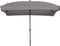 Madison Patmos Parasol - stokparasol - 210x140 cm - taupe - zonder voet