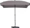Madison Patmos Parasol - stokparasol - 210x140 cm - taupe - zonder voet