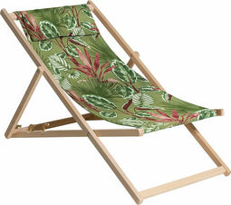 Madison - Strandstoel - Cala - 55x90x87 - cm - hout - groen