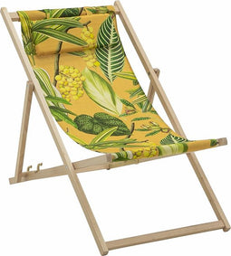 Madison - Strandstoel - La - Grave - 55x90x87 - cm - hout - geel