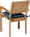 Madison Toscane Zitkussen - Outdoor - Panama Safier Blue - 46x46 - Bruin