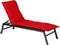 Madison - Tuinkussen - Loungekussen - 200 x 65cm - Panama Rood - Ligbedkussen