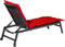 Madison - Tuinkussen - Loungekussen - 200 x 65cm - Panama Rood - Ligbedkussen