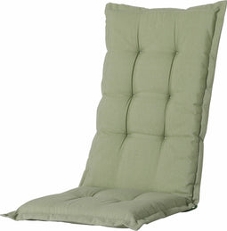 Madison - Tuinkussen - Universeel - Hoge Rug - Saliegroen - 123x50cm - Groen - Tuinstoelkussen - Standenstoel kussen