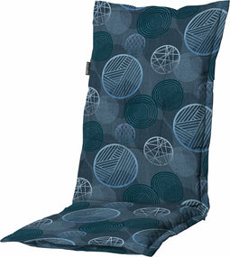 Madison - Tuinkussens lage rug Circle blue - 105x50 - Blauw