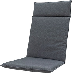 Madison - Tuinstoelkussen - 120cm x 50cm - Check Grijs - Tuinkussen