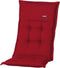 Madison - Tuinstoelkussen - 123cm x 50cm - Rib Rood - Tuinkussen