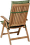 Madison Tuinstoelkussen Hoge Rug - Groen - katoen/poly
