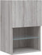 vidaXL - Tv-meubel - met - LED-verlichting - 40,5x30x60 - cm - grijs - sonoma - eiken