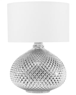 MADON - Tafellamp - Zilver - Glas