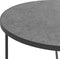 Salontafel set van 3 betonlook met zwart MELODY