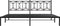 vidaXL - Bedframe - met - hoofdbord - metaal - zwart - 193x203 - cm