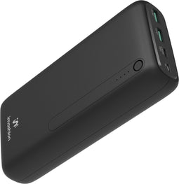 iMoshion® Powerbank 27000 mAh - Snellader & batterij-indicator - Geschikt voor o.a. iPhone & Samsung - 18 Watt - USB A, USB C & Micro USB - Zwart