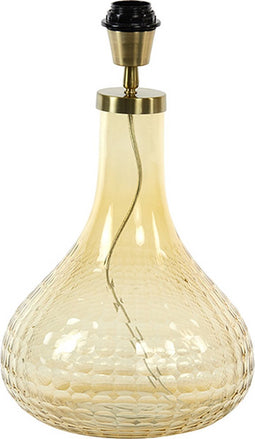 Maeko Lampvoet 20x36 cm glas amber/antiek brons - Modern - Light & Living