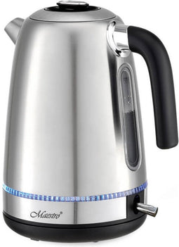 Maestro MR-050 - Waterkoker 1.7L | 2200W Snoerloos - Automatisch uitschakelen - Zilver