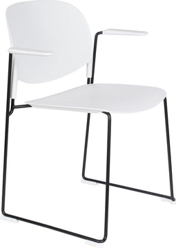 ANLI STYLE ARMCHAIR STACKS WHITE