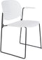 ANLI STYLE ARMCHAIR STACKS WHITE