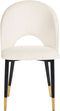 MAGALIA - Eetkamerstoelen set - Beige - Fluweel