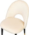 MAGALIA - Eetkamerstoelen set - Beige - Fluweel
