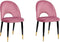 MAGALIA - Eetkamerstoelen set - Roze - Fluweel
