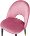 MAGALIA - Eetkamerstoelen set - Roze - Fluweel