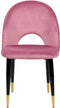 MAGALIA - Eetkamerstoelen set - Roze - Fluweel