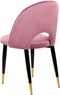 MAGALIA - Eetkamerstoelen set - Roze - Fluweel