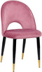 MAGALIA - Eetkamerstoelen set - Roze - Fluweel