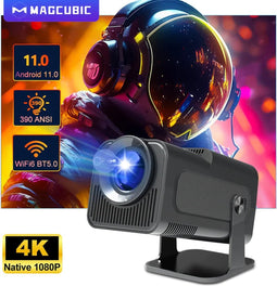 Magcubic PRO 390 ANSI - HY320 - 4K- 1080p - 10000 Lumen - Android 11 - Apple - Bluetooth 5 - WiFi 6 Mini beamer- Ultieme draagbare beamer