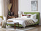 ROCHELLE - Tweepersoonsbed - Groen - 180 x 200 cm - Polyester