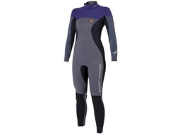 Magic Marine Ultimate Fullsuit 4/3 wetsuit grijs/paars dames XL