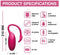 Magic Motion Flamingo Vibrerend Ei - Discreet Draagbaar - Sex Toys voor Vrouwen - Vibrators voor Vrouwen - Vibrerende Eieren - Seksspeeltjes - Vibrerend Ei met App Bestuurbaar - Koppel Vibrator - Roze