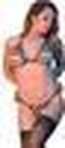 Magic Silk BH & G-String Set met Bandjes - M black L/X