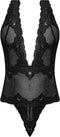 Magic Silk Diepe Inkijk Halter Teddy - M black L/X
