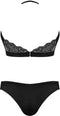 Magic Silk Halter Bandeaux & Panty Set - M black L/X