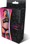 Magic Silk Halter Bandeaux & Panty Set - M black L/X