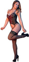 Magic Silk Merry Widow & G-String Set - M black L/X
