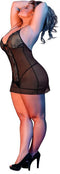 Magic Silk Nachthemd & G-String Set - M black L/X