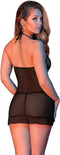 Magic Silk Nachthemd & G-String Set - M black L/X