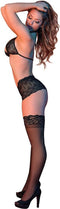 Magic Silk Triangel BH & Brutale Korte Set - M black L/X