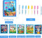 Magisch Waterkleurboek - 6 Stuks - Inclusief Stift - 3+