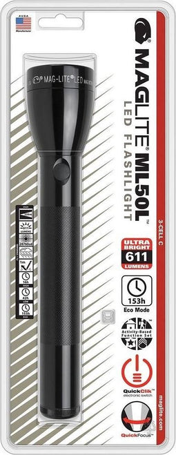 MagLite ML50L Led Zaklamp - 611 Lumen - Zwart - Staaflamp - kwaliteit Zaklamp - Militair
