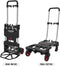 Magnacart 2-in-1 Steekwagen en Plateauwagen - Steekkar max. 80KG - Platformwagen max. 137KG - Transportwagen Inklapbaar - Transportwagen met Stevige Wielen - Kunststof/ Staal
