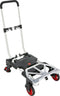 Magnacart 2-in-1 Steekwagen en Plateauwagen - Steekkar max. 80KG - Platformwagen max. 137KG - Transportwagen Inklapbaar - Transportwagen met Stevige Wielen - Kunststof/ Staal
