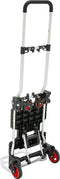 Magnacart 2-in-1 Steekwagen en Plateauwagen - Steekkar max. 80KG - Platformwagen max. 137KG - Transportwagen Inklapbaar - Transportwagen met Stevige Wielen - Kunststof/ Staal