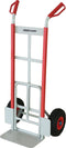 Magnacart Steekwagen MCH4 - 150KG - Opvouwbare Laadklep - Staal - 71,5 x 54,5 x 114 CM - Privé en Zakelijk Gebruik - Grijs/Rood