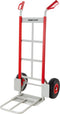 Magnacart Steekwagen MCH4 - 150KG - Opvouwbare Laadklep - Staal - 71,5 x 54,5 x 114 CM - Privé en Zakelijk Gebruik - Grijs/Rood