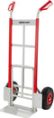 Magnacart Steekwagen MCH4 - 150KG - Opvouwbare Laadklep - Staal - 71,5 x 54,5 x 114 CM - Privé en Zakelijk Gebruik - Grijs/Rood
